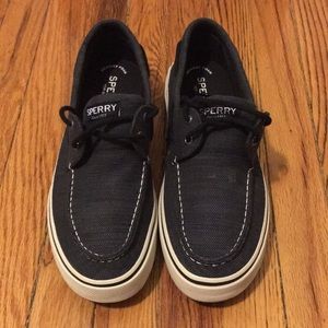 Speedy Halyard 2-Eye Baja Charcoal Boat Shoes